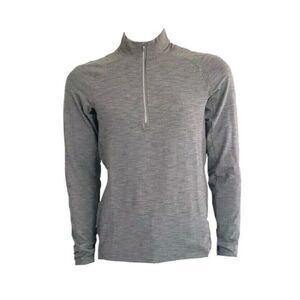 Lululemon Surge Warm 1/2 Zip  Pullover Gray Men's Size Medium TVVR 10744